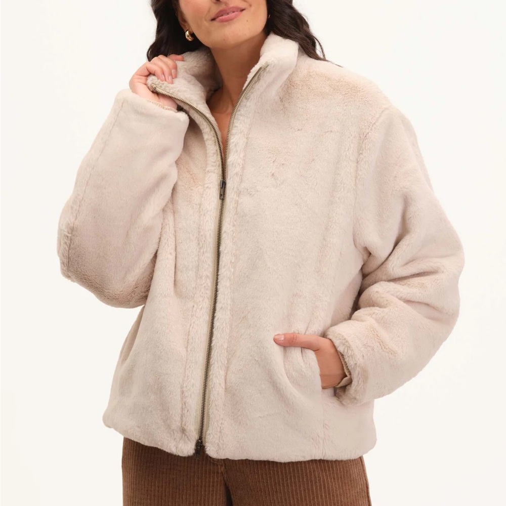 Elie by Elie Tahari Faux Fur Jacket